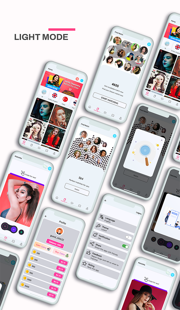 DateMe- Dating App Pro| (Live Stream, Random Video Call, Match, Videos From Server, In-app Buy) - 11