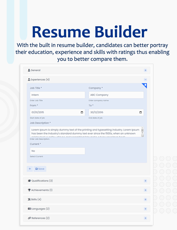 Resume Builder