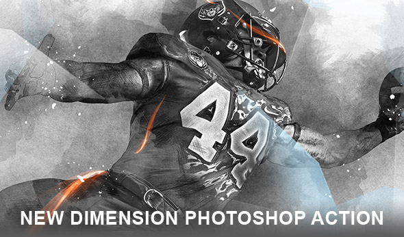 New dimension Photoshop action