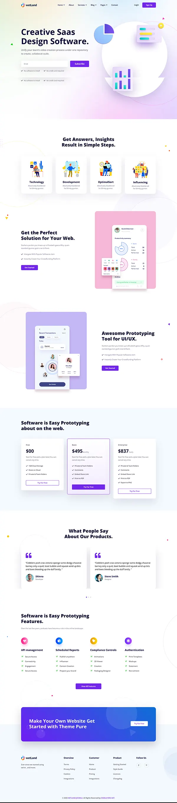 Wetland joomla template