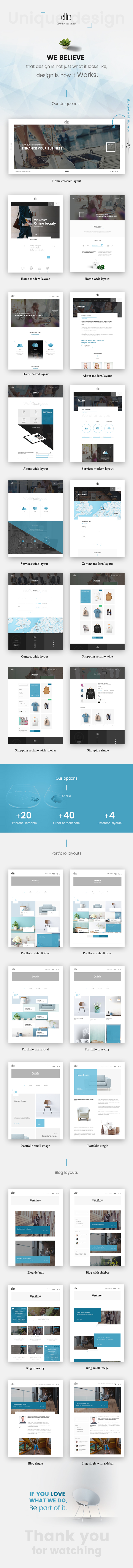Ellie Creative PSD Template - 1