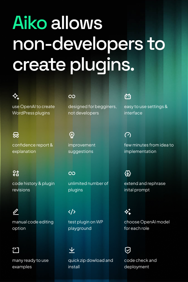 AIKO: Instant Plugins AI Developer - 5