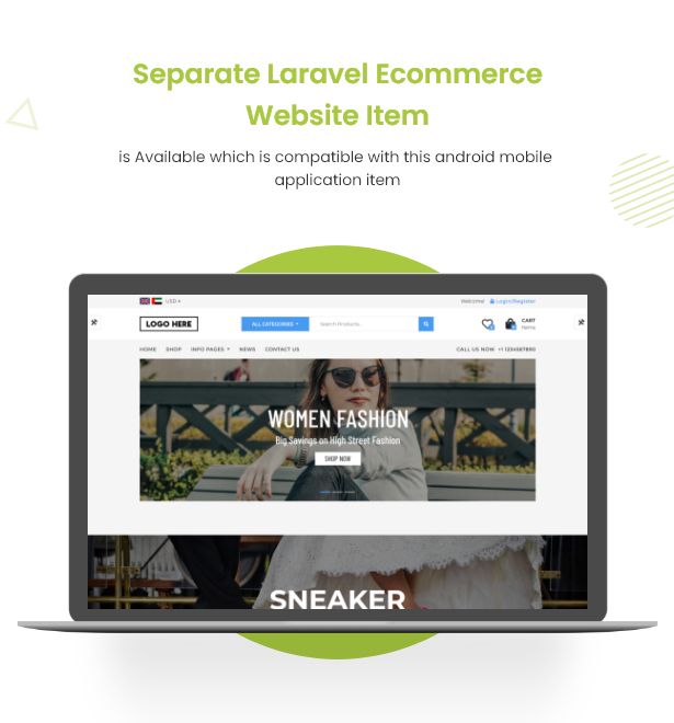 Android Ecommerce - Universal Android Ecommerce / Store Full Mobile App with Laravel CMS - 4