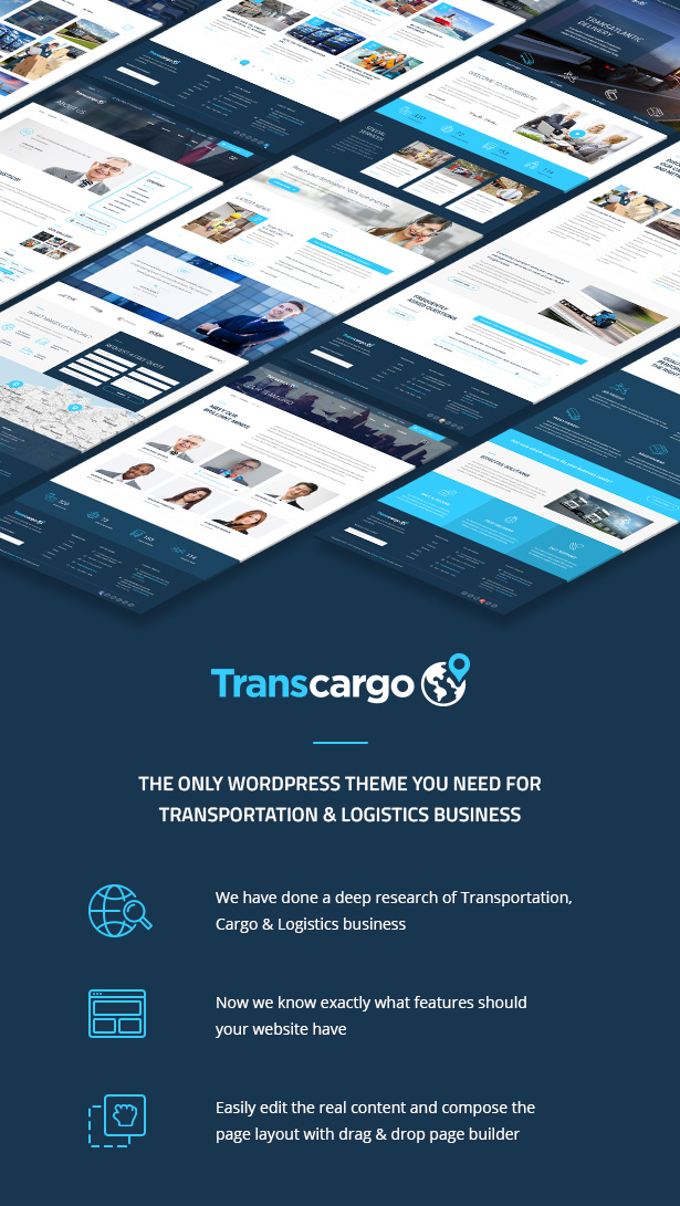 Transcargo - transportation wordpress theme for logistics - 1