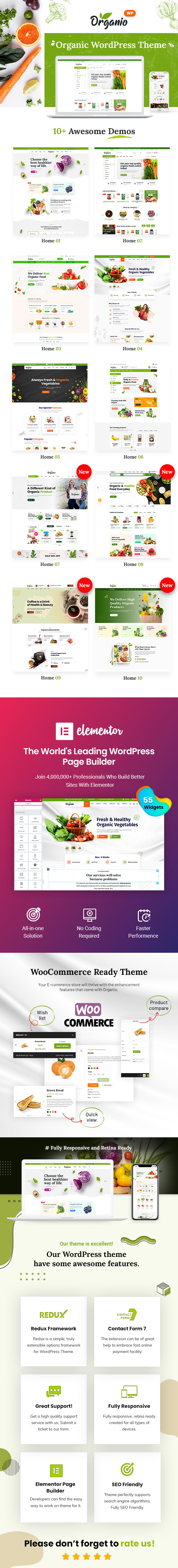 Organio - Organic Food Store WordPress Theme - 5