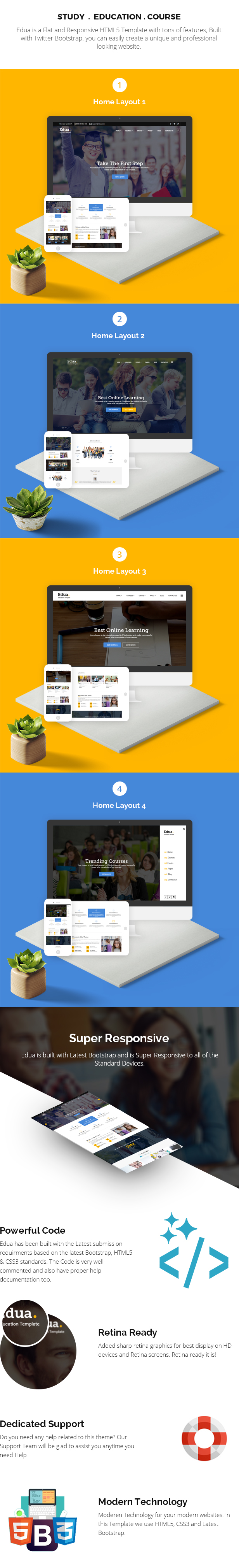 Edua - Educational HTML5 Template - 2