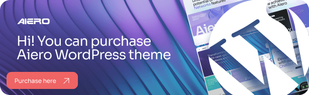 Aiero - AI Agency & Technology WordPress Theme