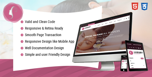 Luxury Spa and Beauty Html Template