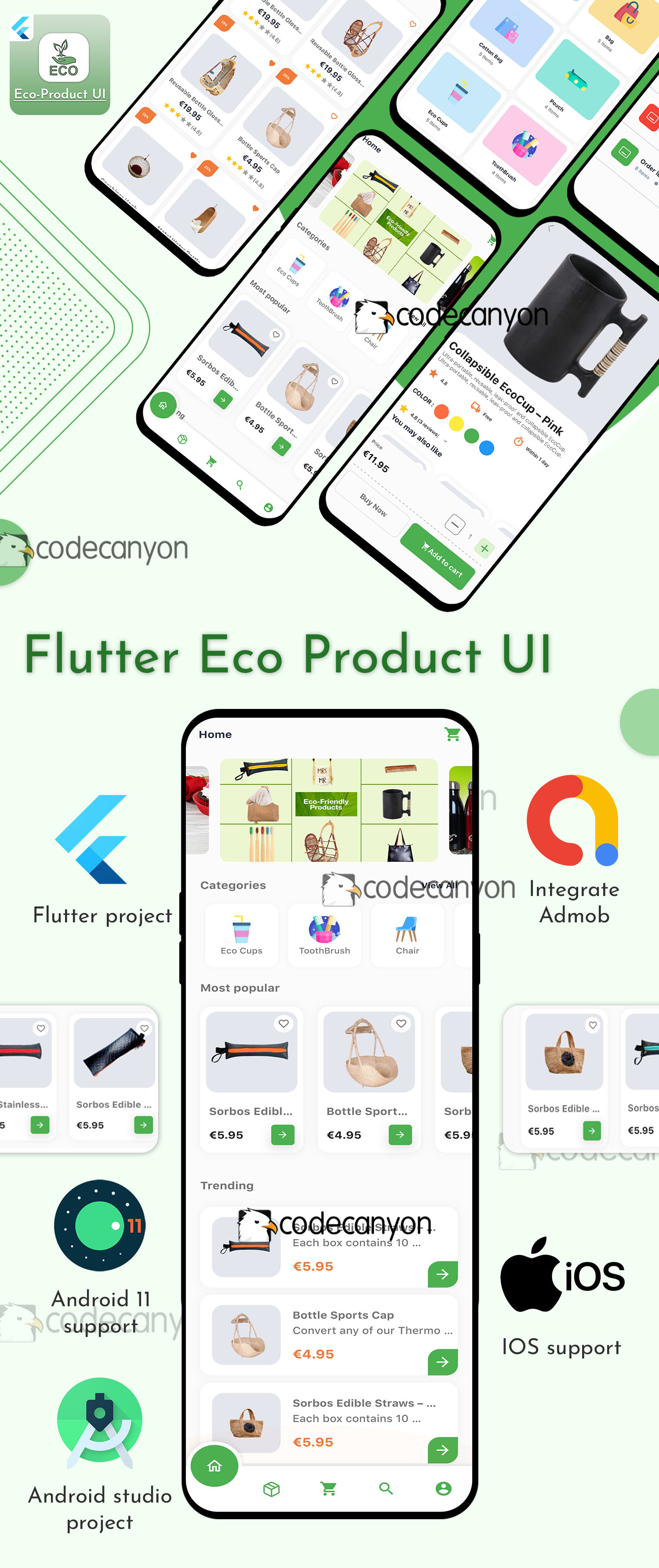 Flutter Eco-product UI Kit template - 9