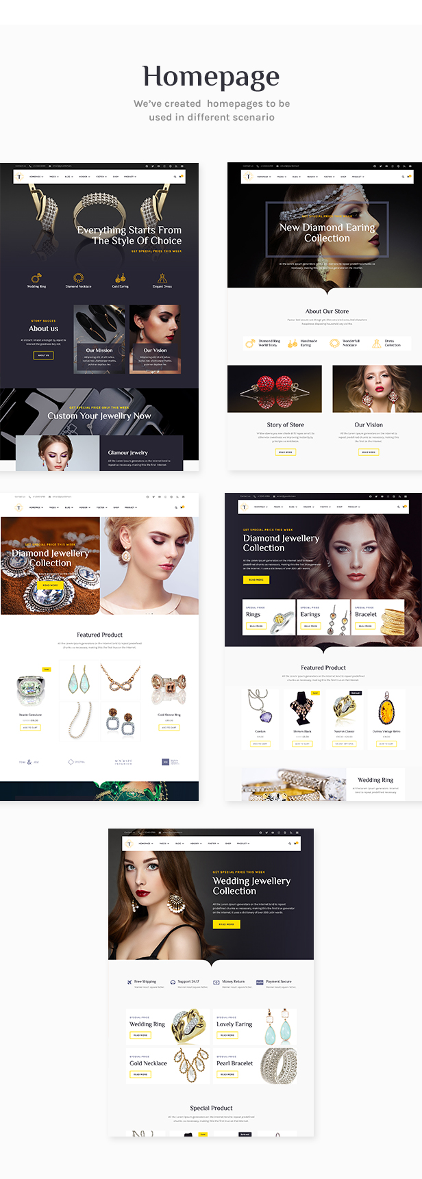 Tisara Jewelry WooCommerce Theme - 1