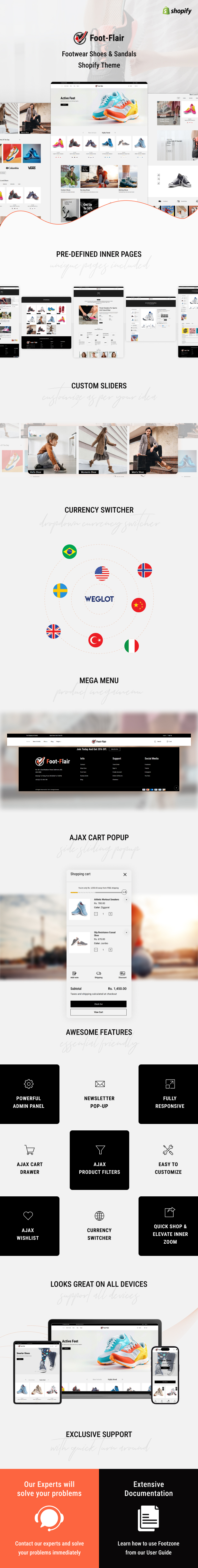 FootFlair- Footwear, Shoes Store Shopify Theme - 1