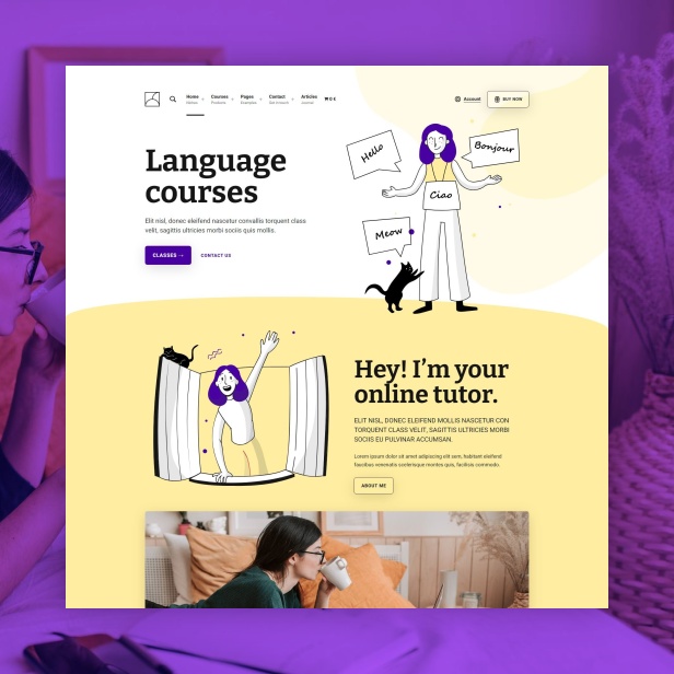 Francesca - Accessible Tutor WordPress Theme - 1