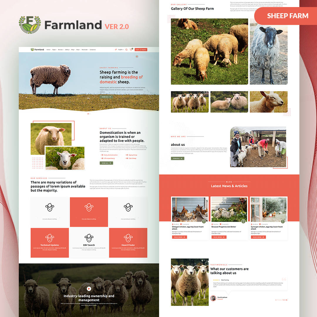 Farmland Agriculture & Poultry Farm HTML Template - 1