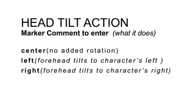 Head Tilt Action