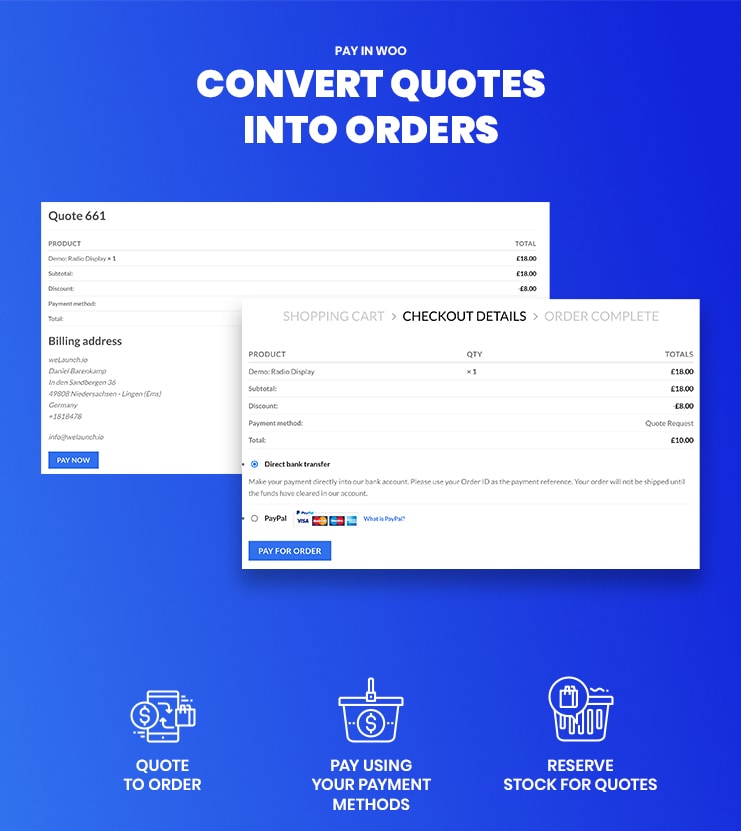 WooCommerce Request Quote & Bargaining - Welaunch