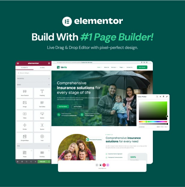 Levis - Insurance Agency WordPress Theme - 4