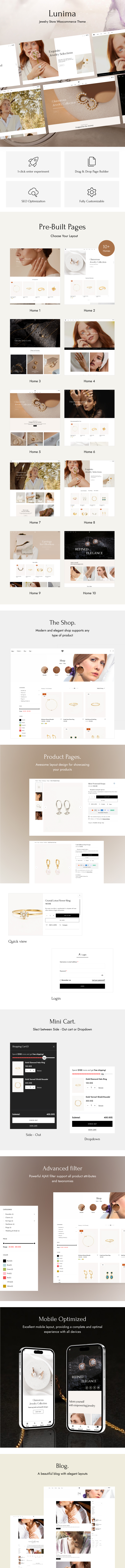 Lunima – Jewelry Store WooCommerce WordPress Theme - 1