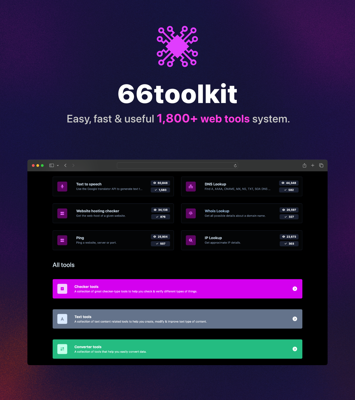 66toolkit - Ultimate Web Tools System (SAAS) - 3