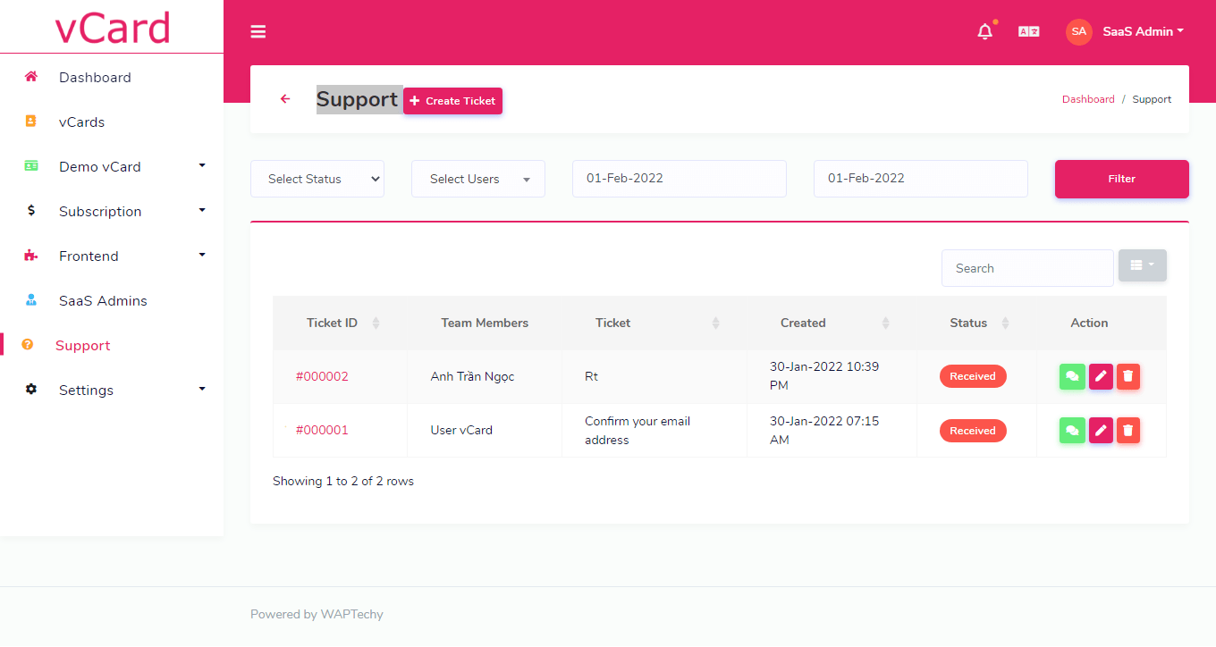 vCard - Digital Business Card Builder vCard Builder SaaS
