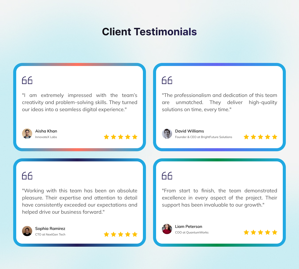 Client Testimonials