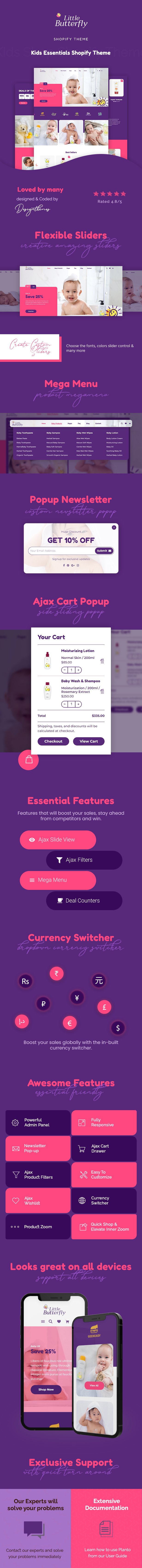 Little Butterfly - Kids Shopify Theme - 1