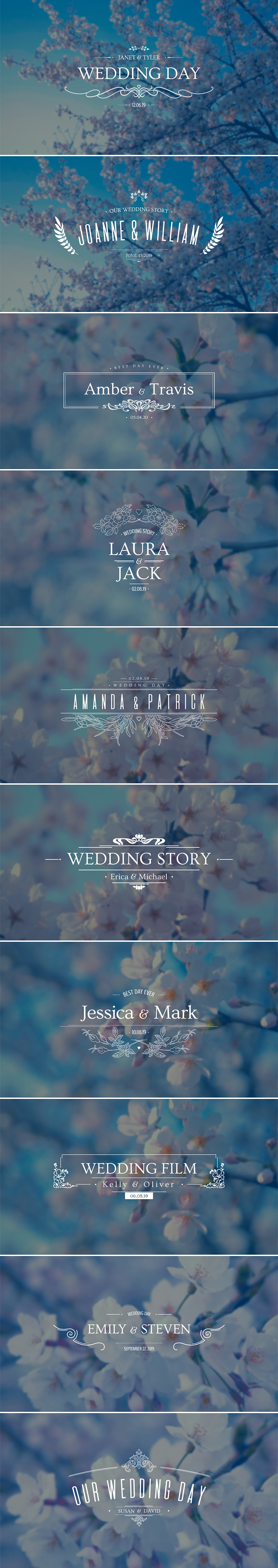 Wedding Titles After Effects Template, aftereffects, aftereffect, ae, cg, branch, cinematic, elegant, floral, laurel, love story, Romantic opener, title, vintage, wedding, wedding album, wedding film, wedding movie, wedding title, wedding, white, titles, template