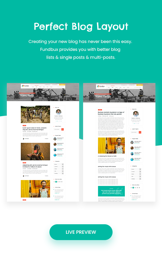 Fundbux – Charity & Fundraise WordPress Theme