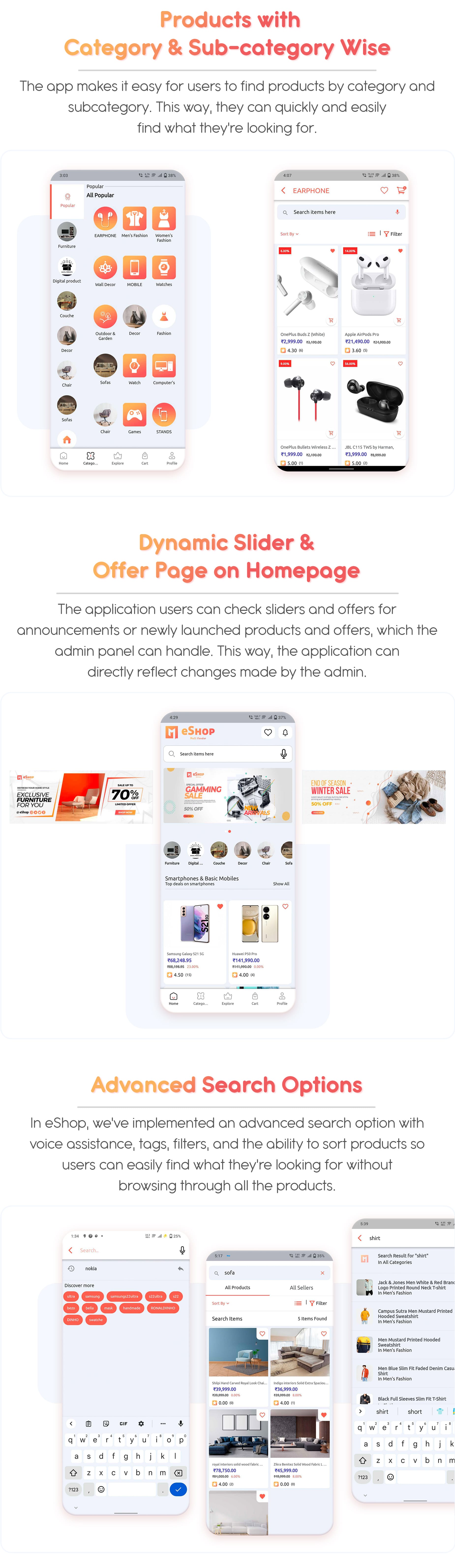 eShop - Multi Vendor eCommerce App & eCommerce Vendor Marketplace Flutter App - 22