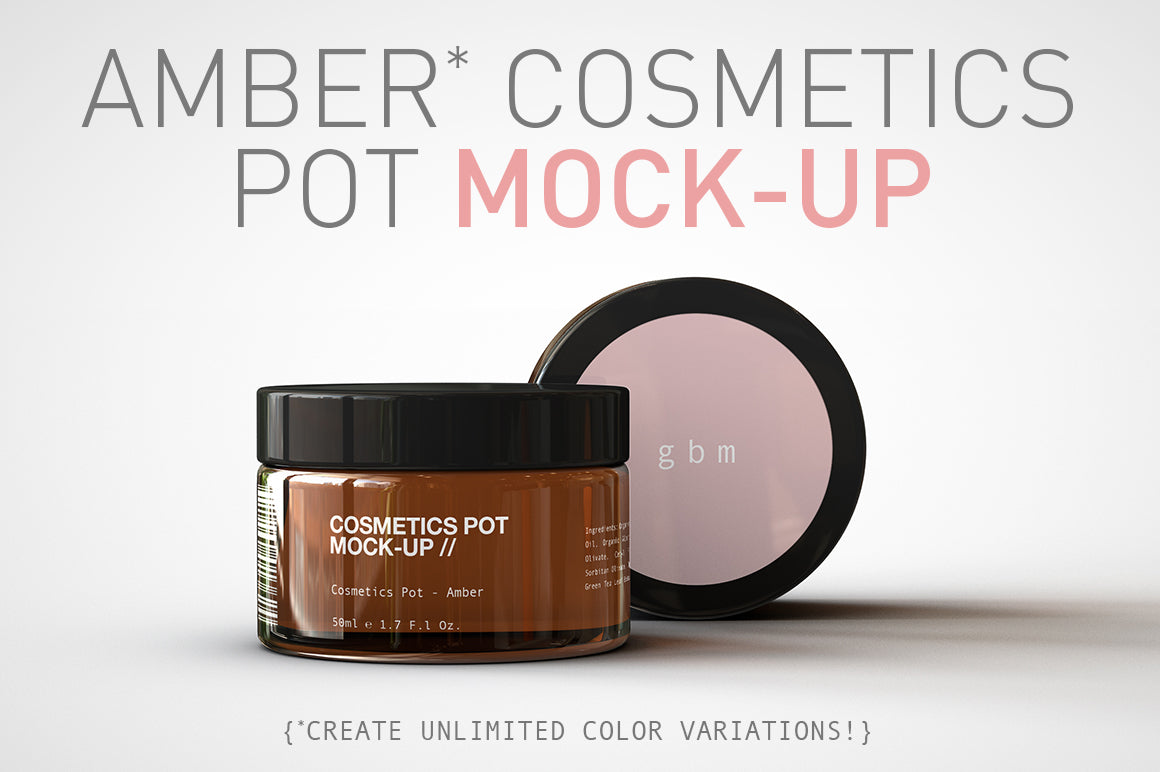 Cosmetics Pot Mock-Up