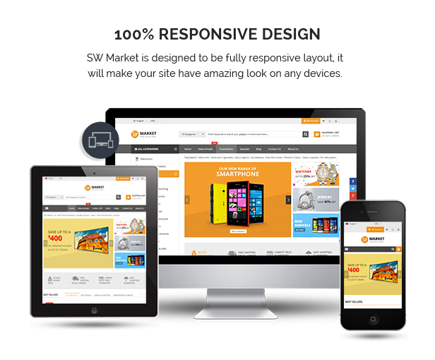 SW Market - Responsive WooCommerce WordPress Theme - Fully Responsive