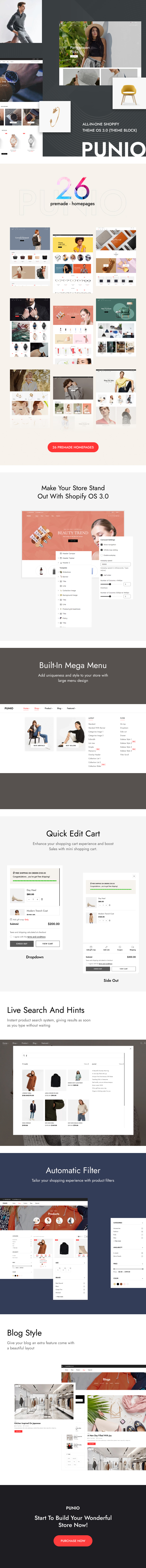 Punio - All-in-one Shopify Theme OS 3.0 (Theme Block) - 1
