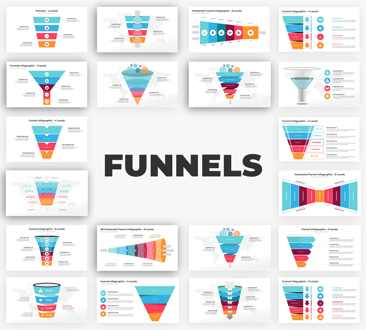 Infographics Complete Bundle PowerPoint Templates - 77