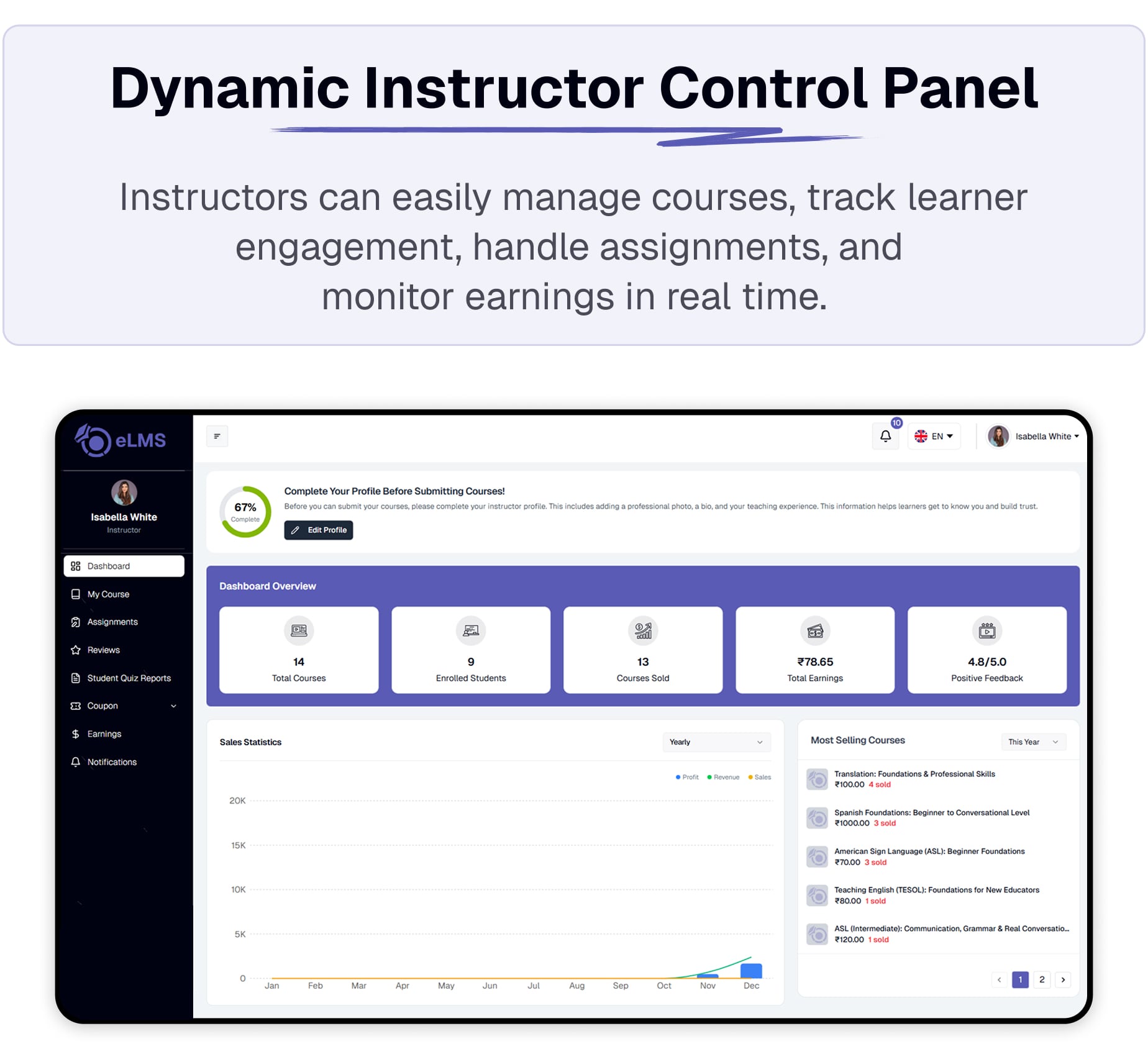 Instructor Control Panel