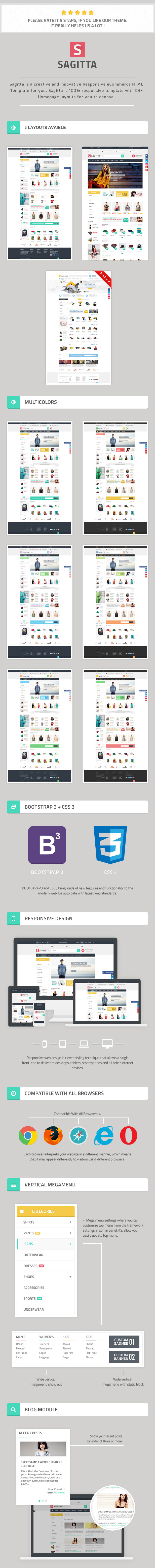 Sagitta - Fashion Equipment Store HTML Template - 1
