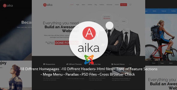 Aaika - Responsive Multipurpose Joomla Template - Business Corporate