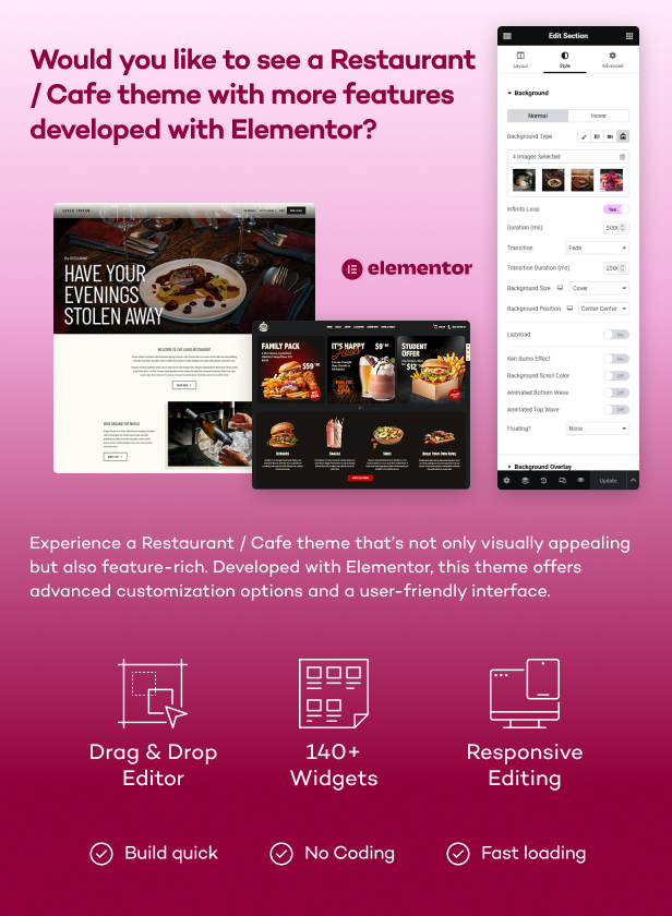 Nostra - An Elegant Cafe & Restaurant WordPress Theme - 1