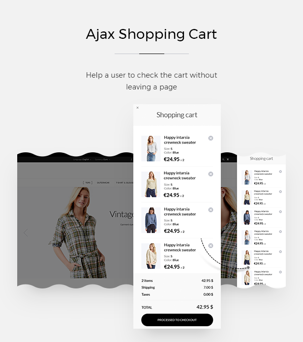 AJAX Shopping cart