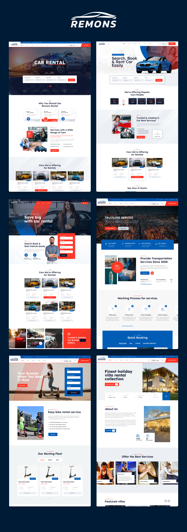 Booking Rental Theme WordPress