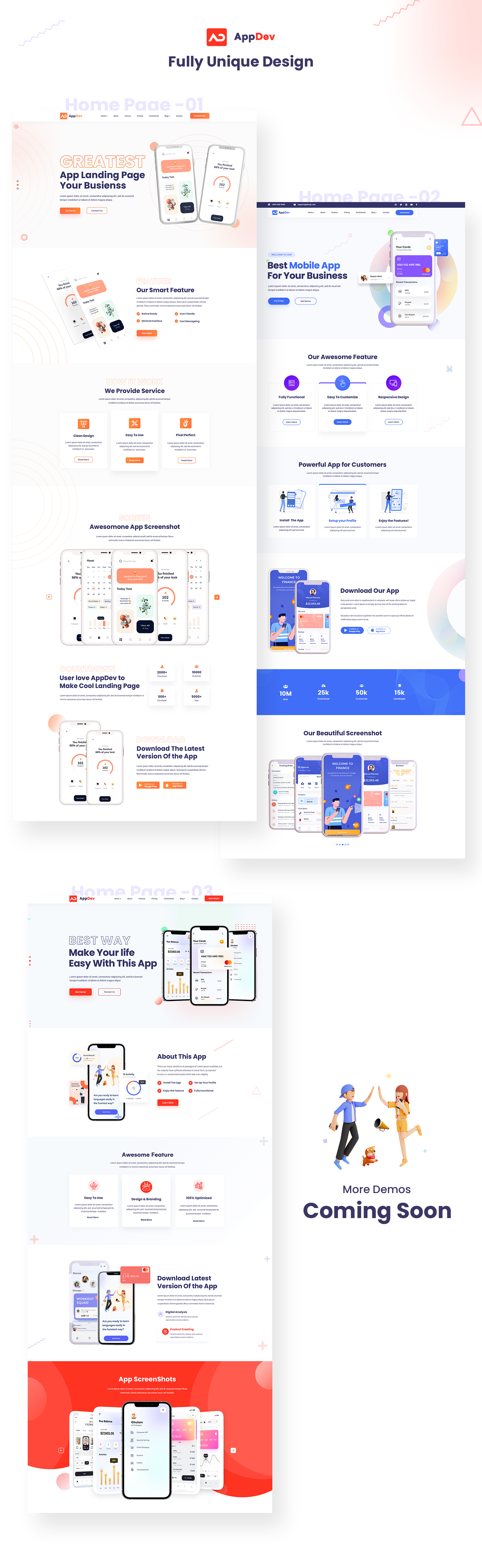 Appdev - App Landing HTML5 Template - 1