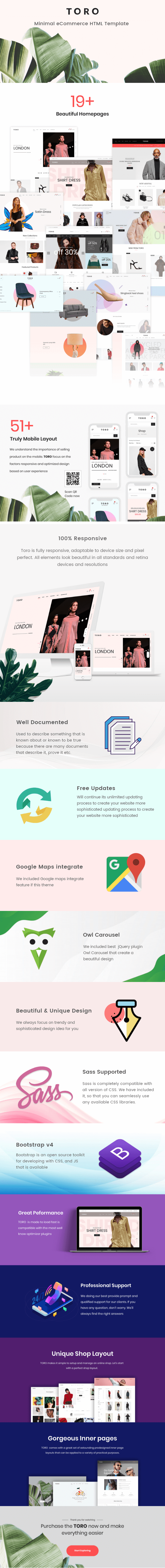 Toro – Minimal eCommerce HTML Template