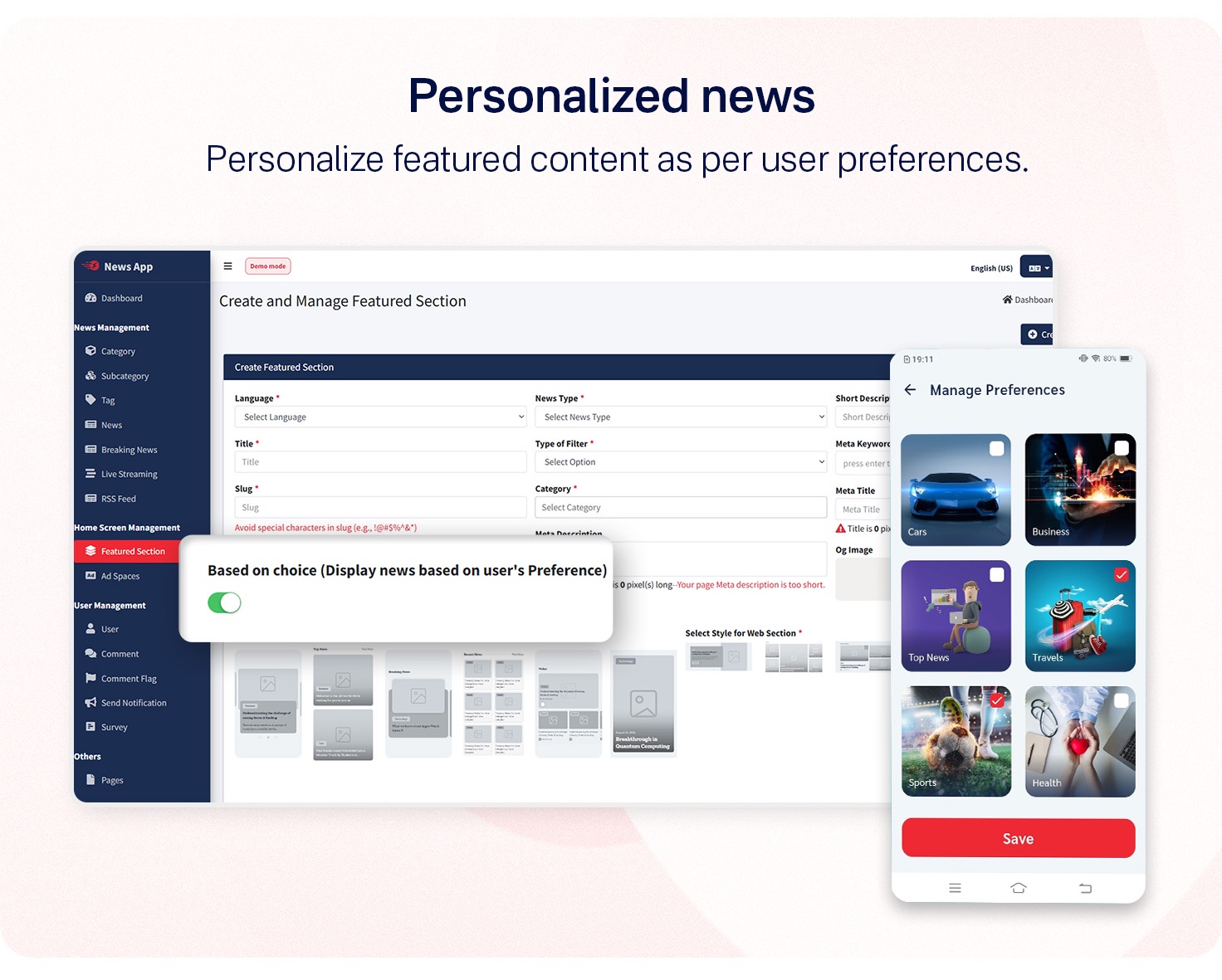 News App and Web -Flutter News App for Android and IOS App | News Website with Admin panel - 23