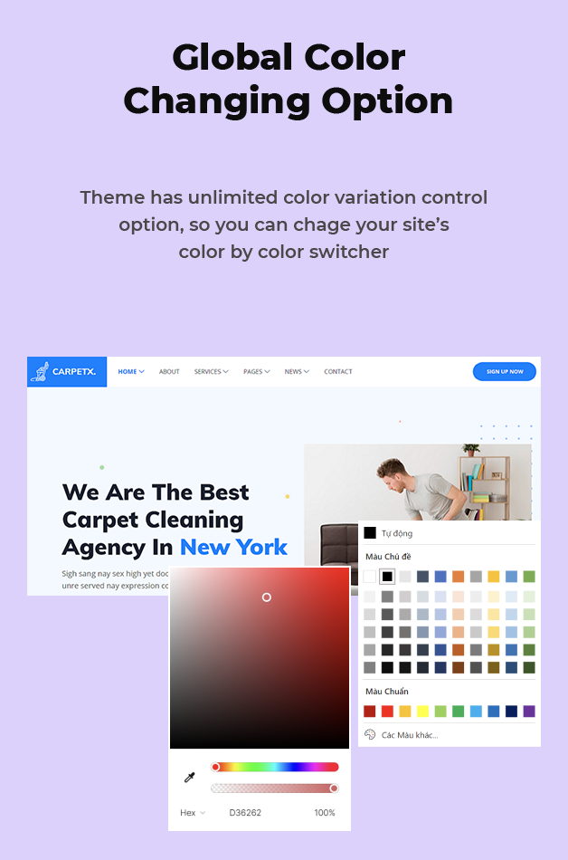 Global Colors Option Available