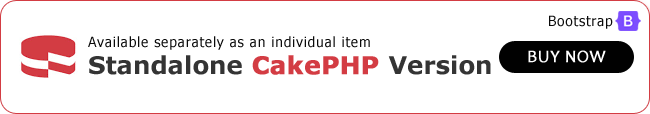 CakePHP Admin & Dashboard Template