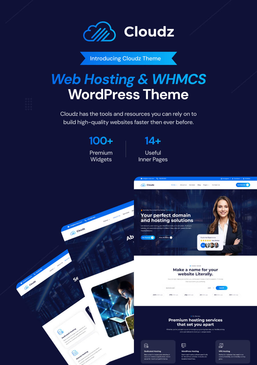 Cloudz - Web Hosting and WHMCS WordPress Theme - 3