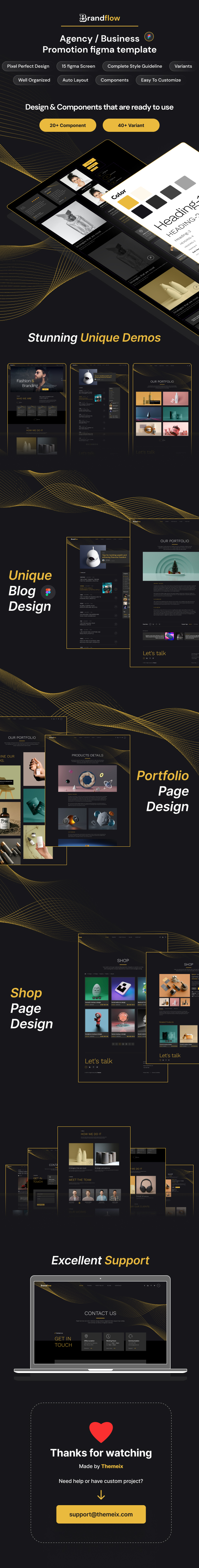 Brandflow - Agency and Business Figma UI Template - 1