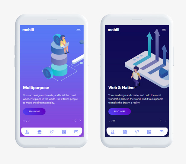 mobili Mobile Template