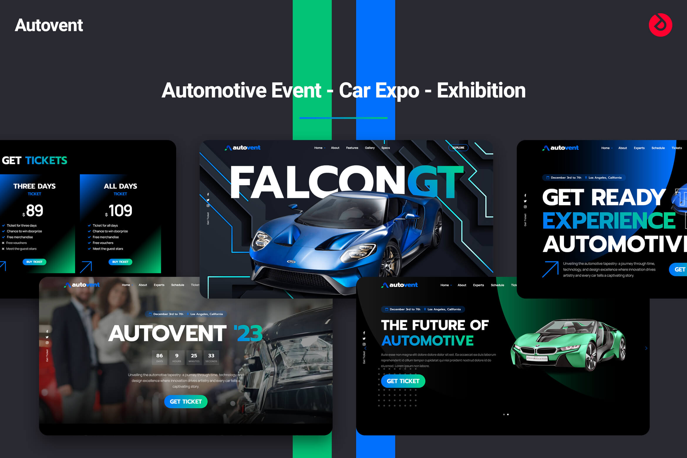 Autovent - Auto Event, Car Expo, Exhibition Website Template - 2