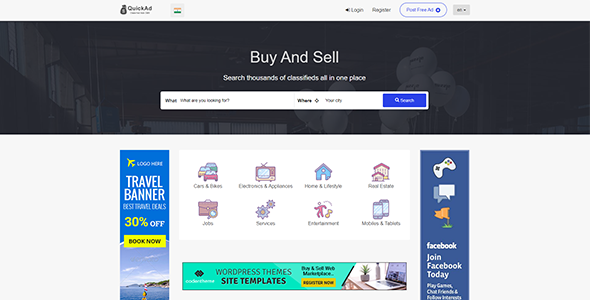 Classic – Quickad Classified Ads Script Template Free Download
