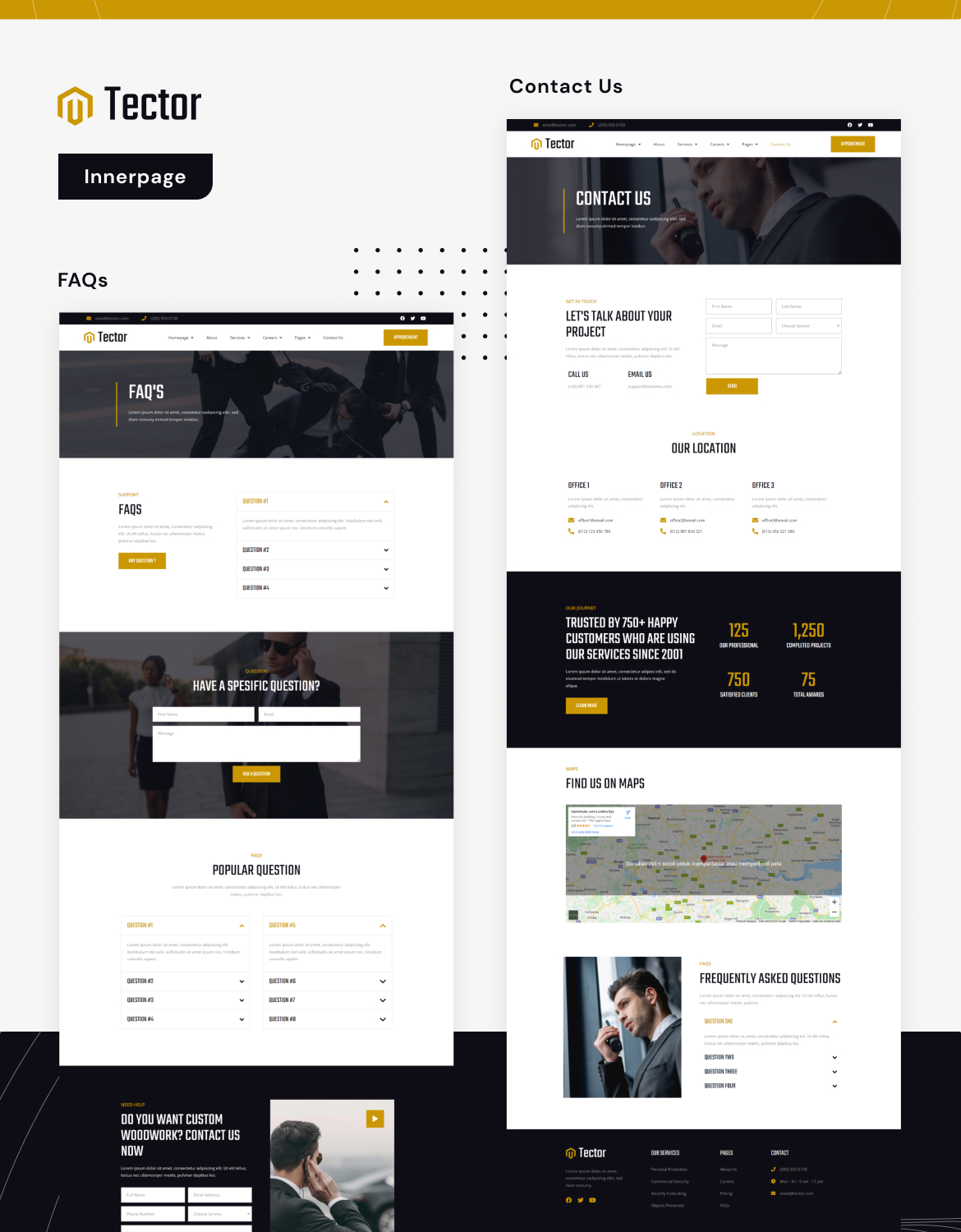 Tector | Bodyguard & Security Agency Elementor Template Kit - 5