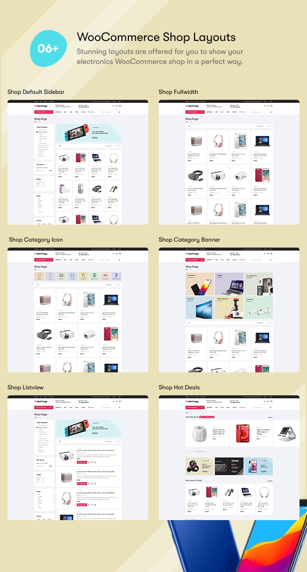 Technocy - Electronics Shop WooCommerce WordPress Theme - Electronics Shop Layouts